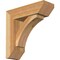 Ekena Millwork Thorton Slat Rough Sawn Bracket w/ Offset Brace, Western Red Cedar, 6"W x 18"D x 18"H BKT0604X18X18THR06RWR - alternate 1